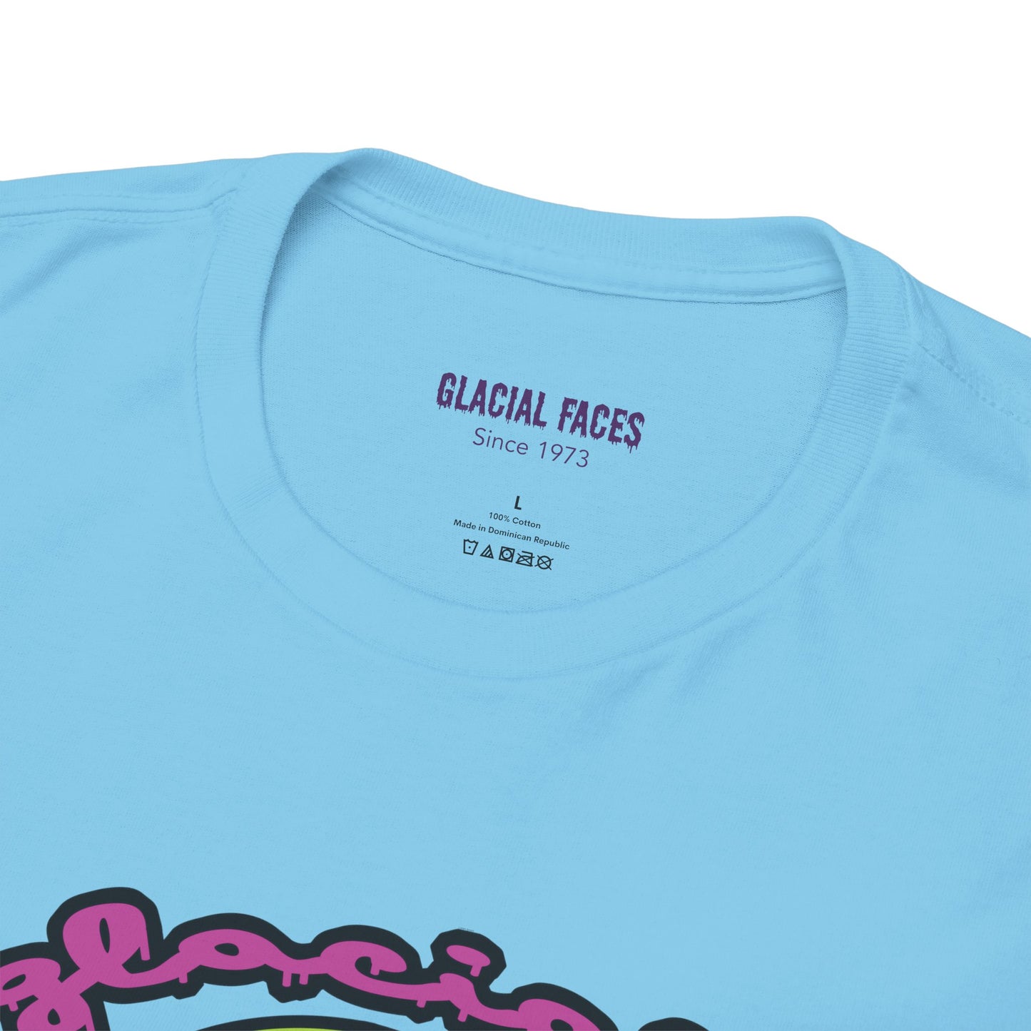 Glacial Faces Unisex Heavy Cotton Tee - Sugar Booger Skull