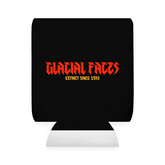 Can Cooler Sleeve - Glacial Faces, Drink Cooler, Party Accessory, Gift for Music Lovers, Vintage Rock Merch