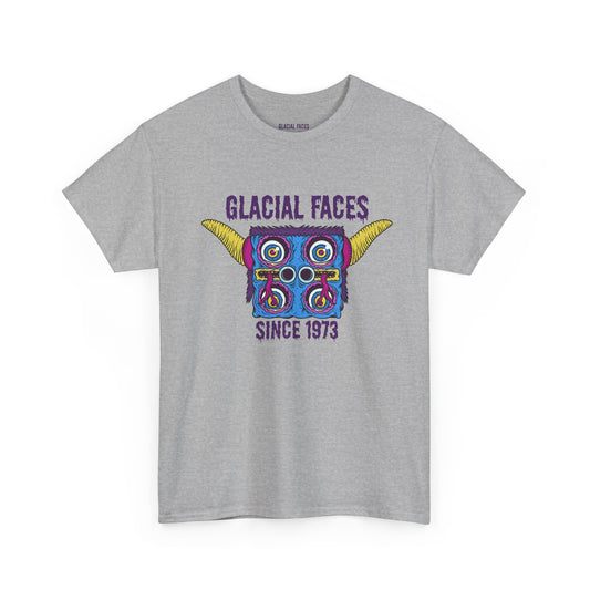 Glacial Faces Unisex Heavy Cotton Tee - Sizzle Tongue