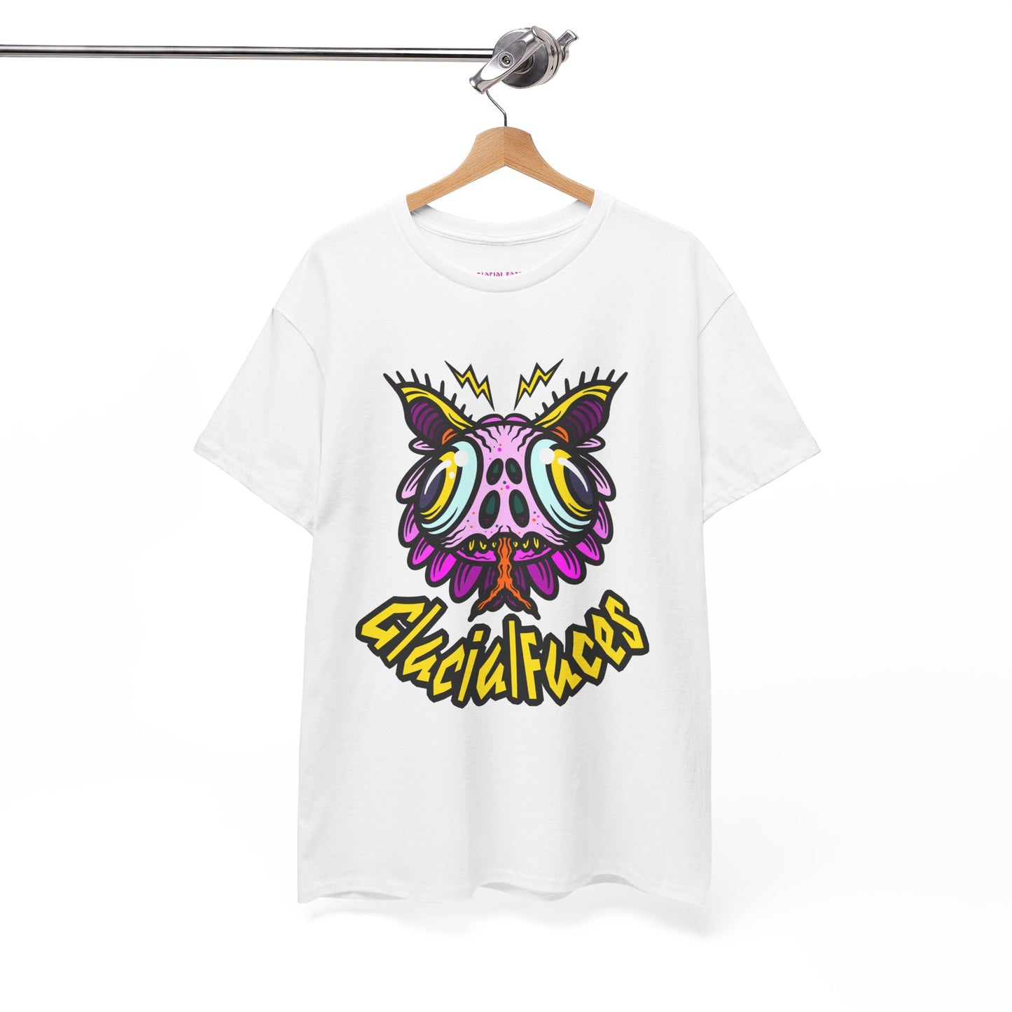Glacial Faces Unisex Heavy Cotton Tee - Fly Guy T-Shirt