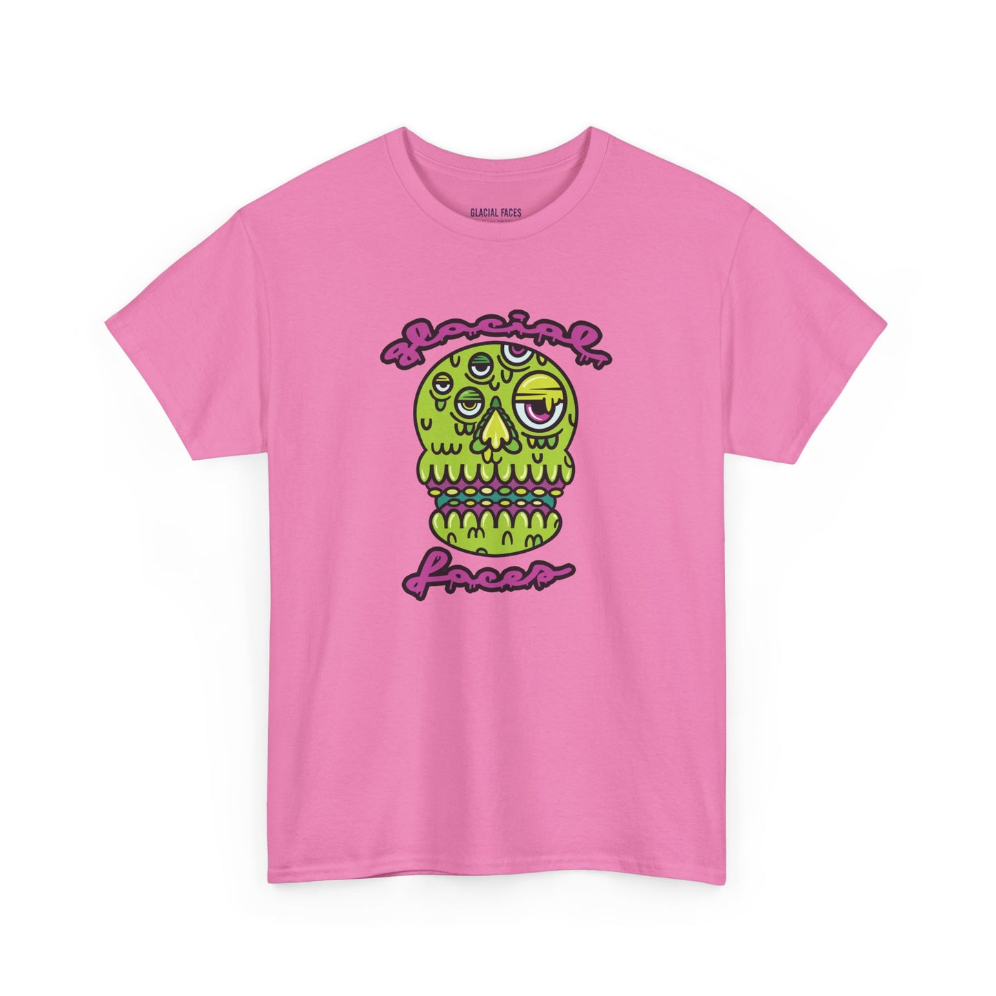 Glacial Faces Unisex Heavy Cotton Tee - Sugar Booger Skull
