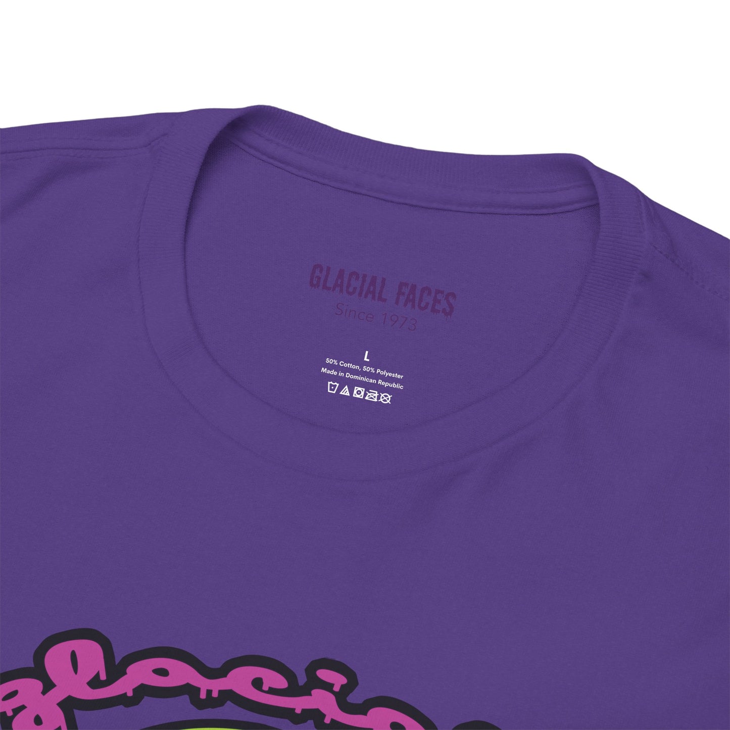 Glacial Faces Unisex Heavy Cotton Tee - Sugar Booger Skull
