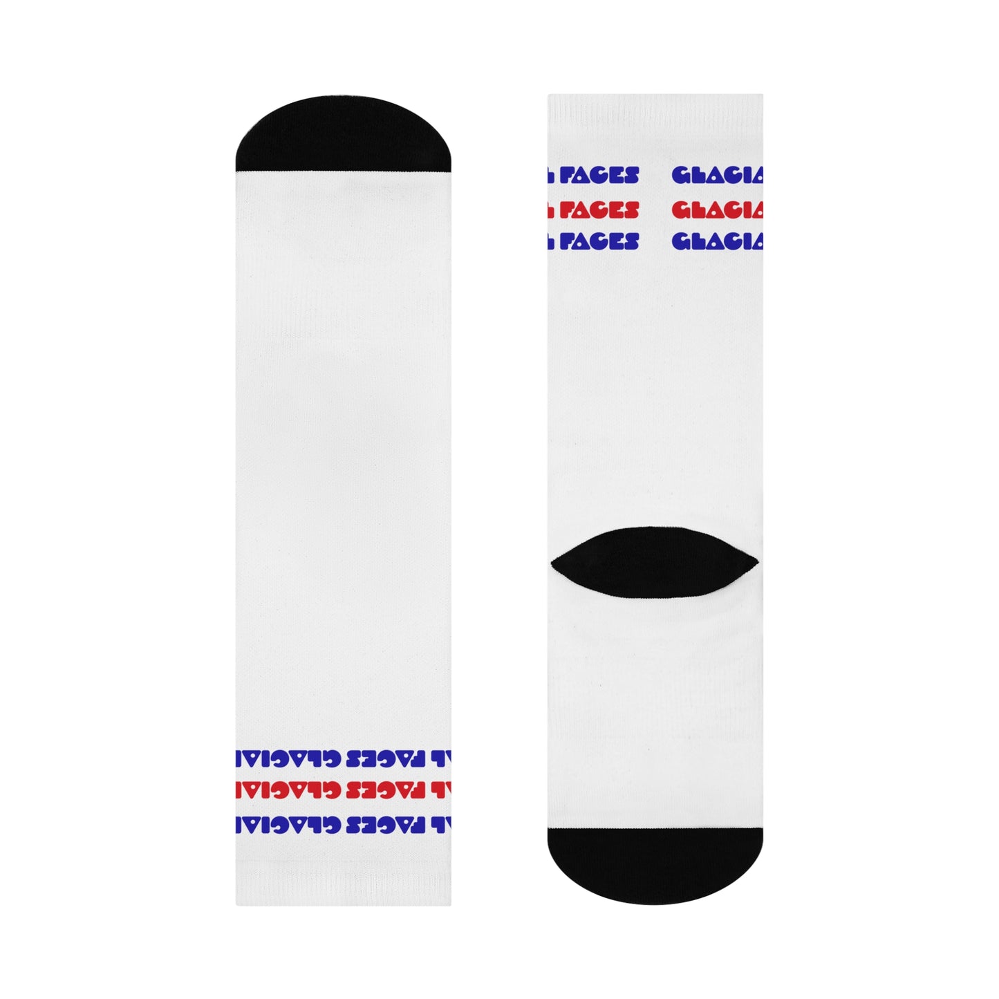 Graphic Cushioned Crew Socks - Glacial Faces Merica