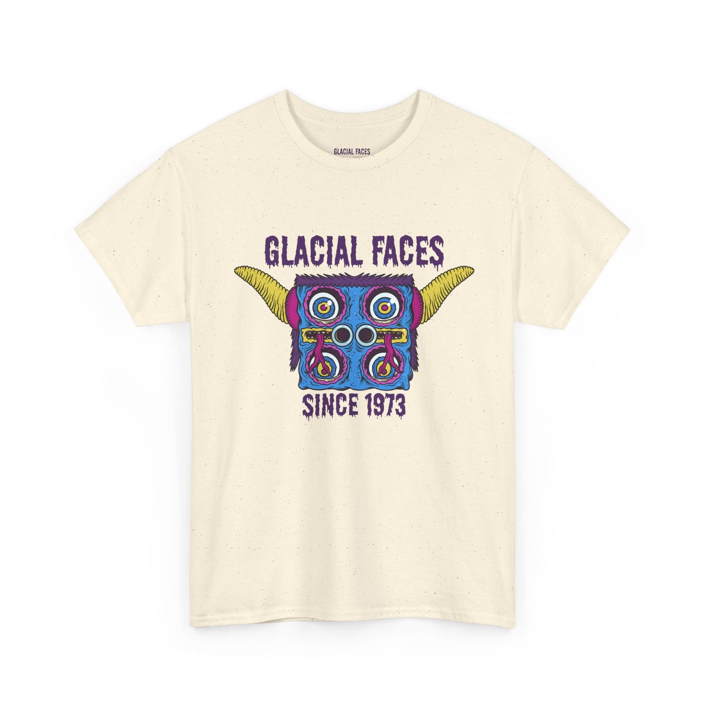 Glacial Faces Unisex Heavy Cotton Tee - Sizzle Tongue