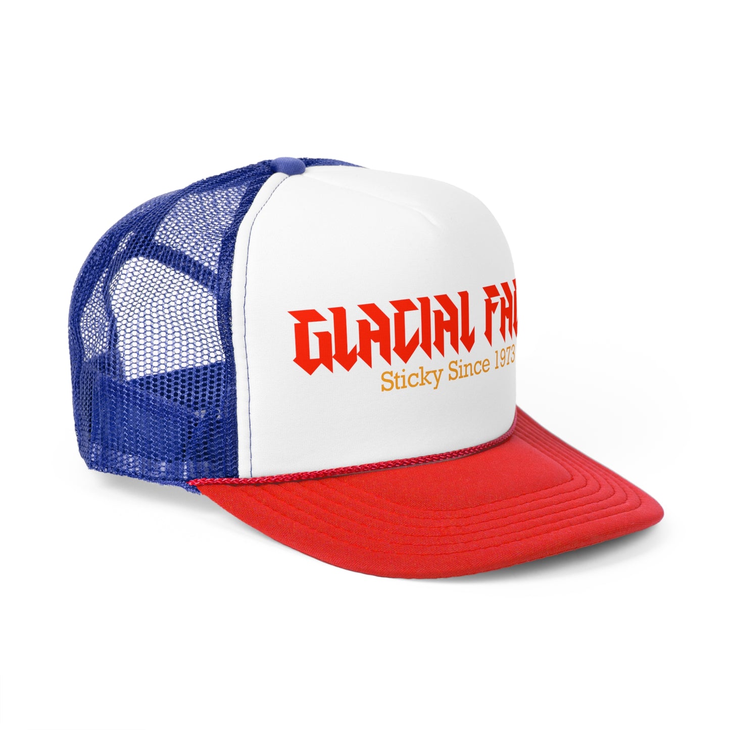 Glacial Faces Trucker Cap - Retro Style Hat for Music Lovers, Perfect for Festivals & Everyday Wear