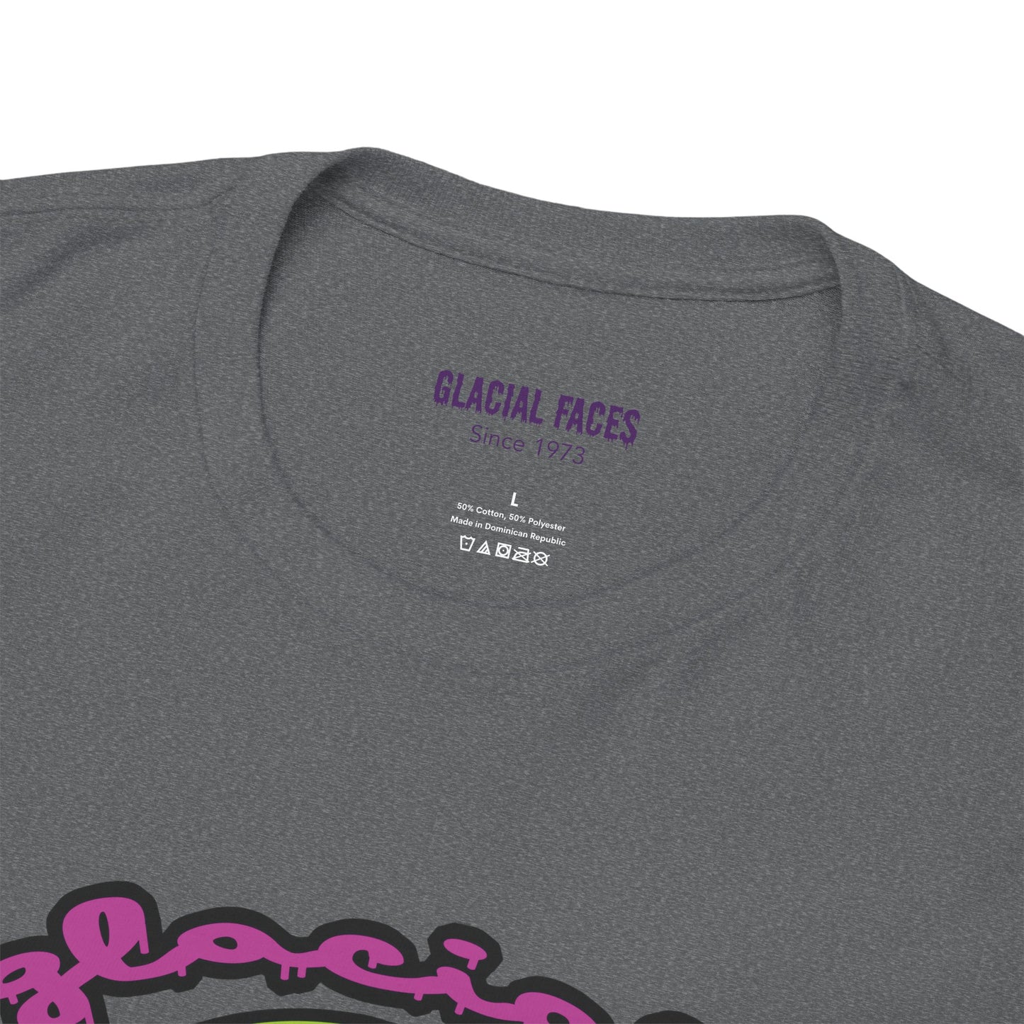 Glacial Faces Unisex Heavy Cotton Tee - Sugar Booger Skull
