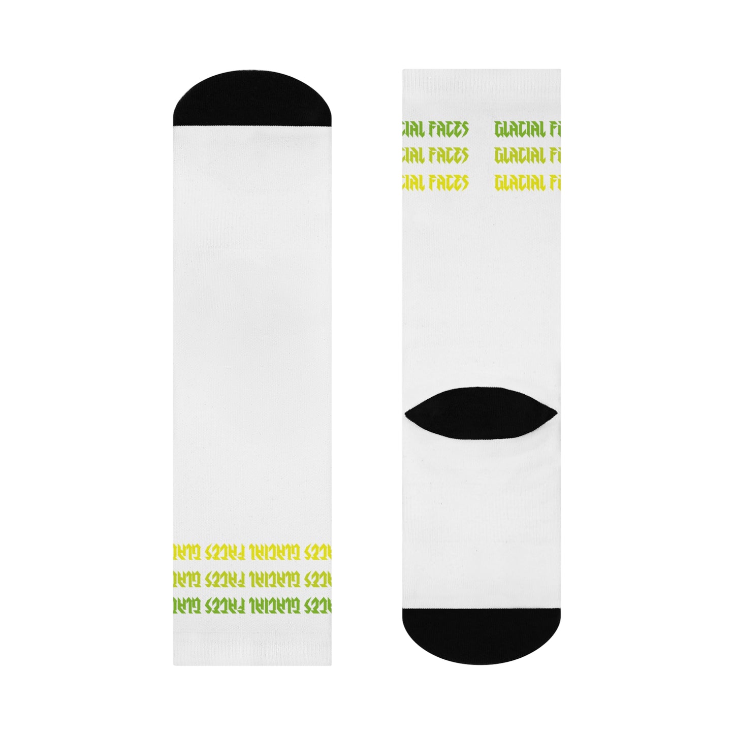 Cushioned Crew Socks - Glacial Faces Grass