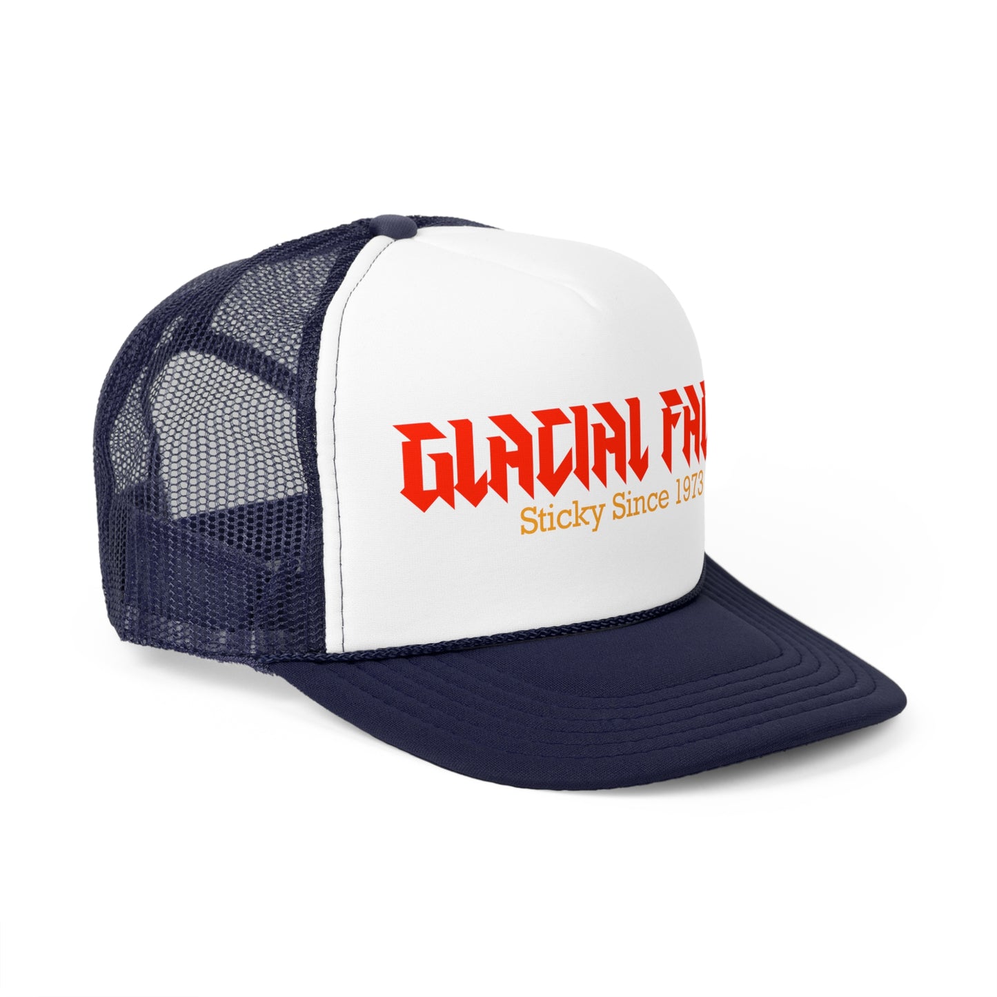 Glacial Faces Trucker Cap - Retro Style Hat for Music Lovers, Perfect for Festivals & Everyday Wear