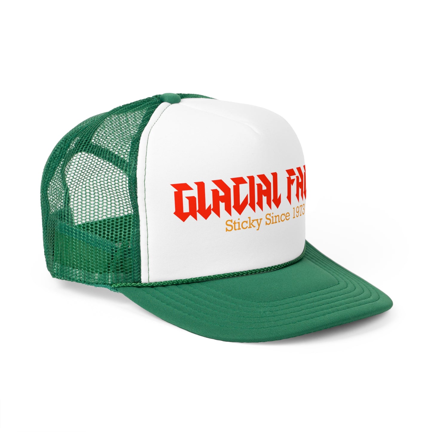 Glacial Faces Trucker Cap - Retro Style Hat for Music Lovers, Perfect for Festivals & Everyday Wear
