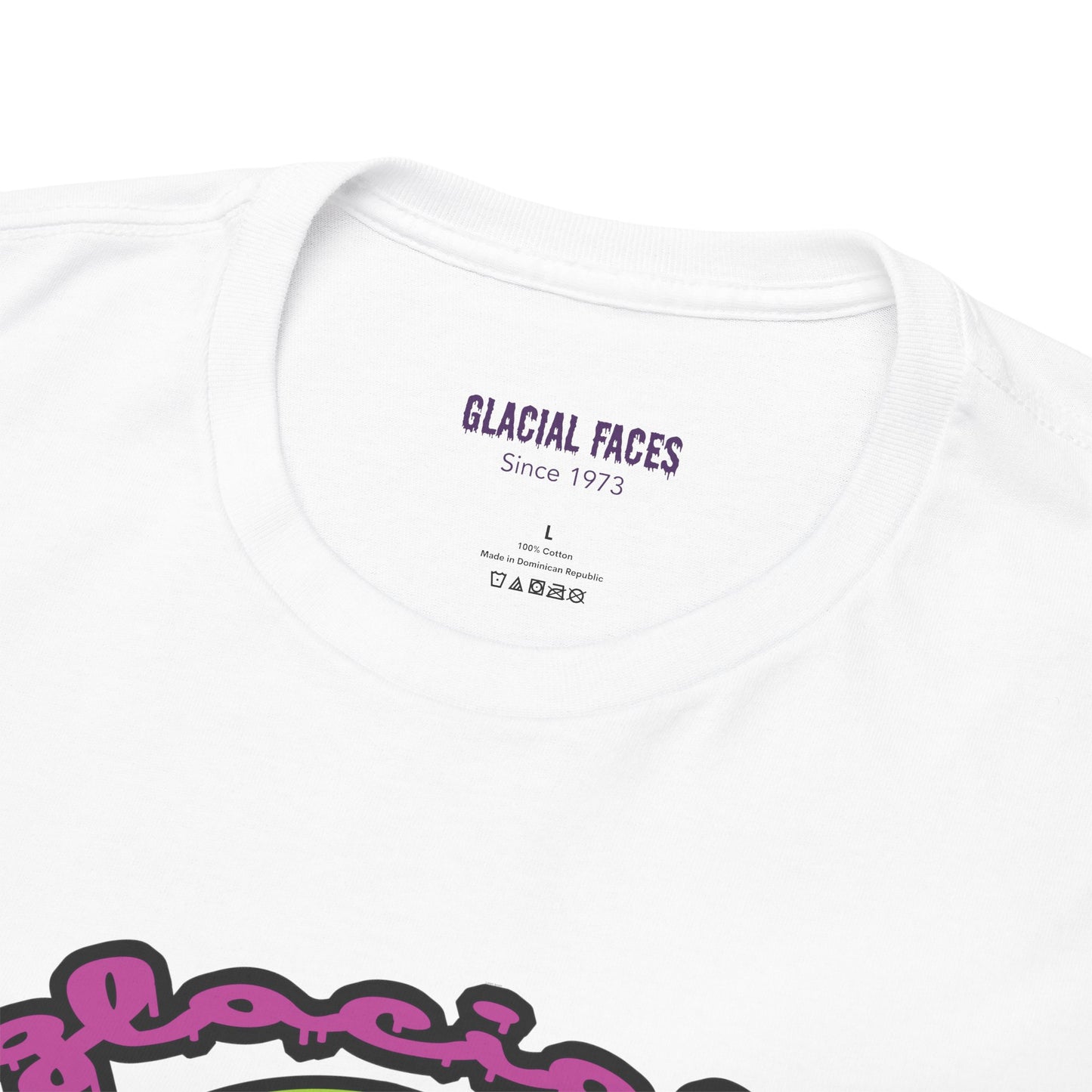 Glacial Faces Unisex Heavy Cotton Tee - Sugar Booger Skull