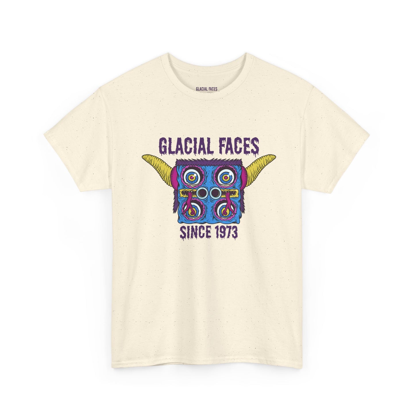 Glacial Faces Unisex Heavy Cotton Tee - Sizzle Tongue