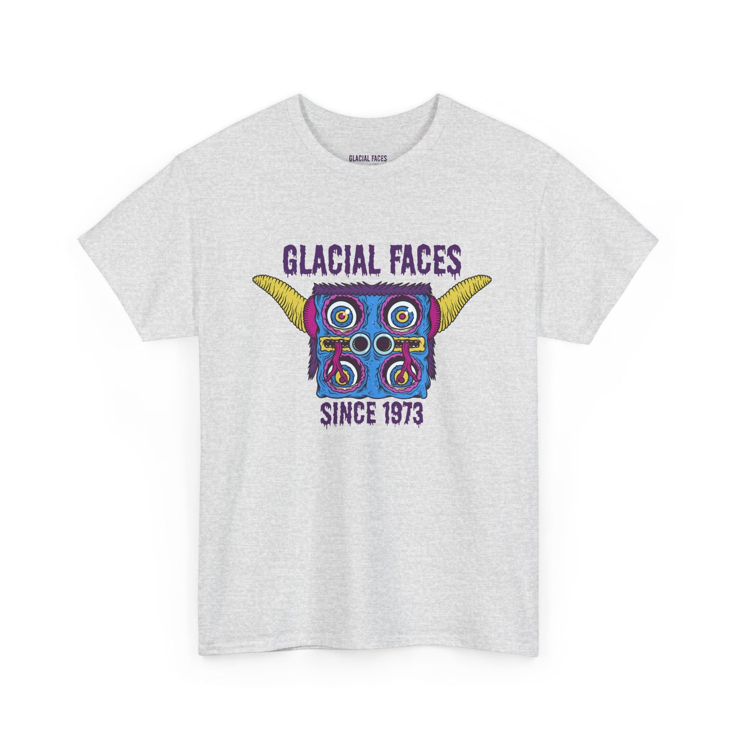 Glacial Faces Unisex Heavy Cotton Tee - Sizzle Tongue