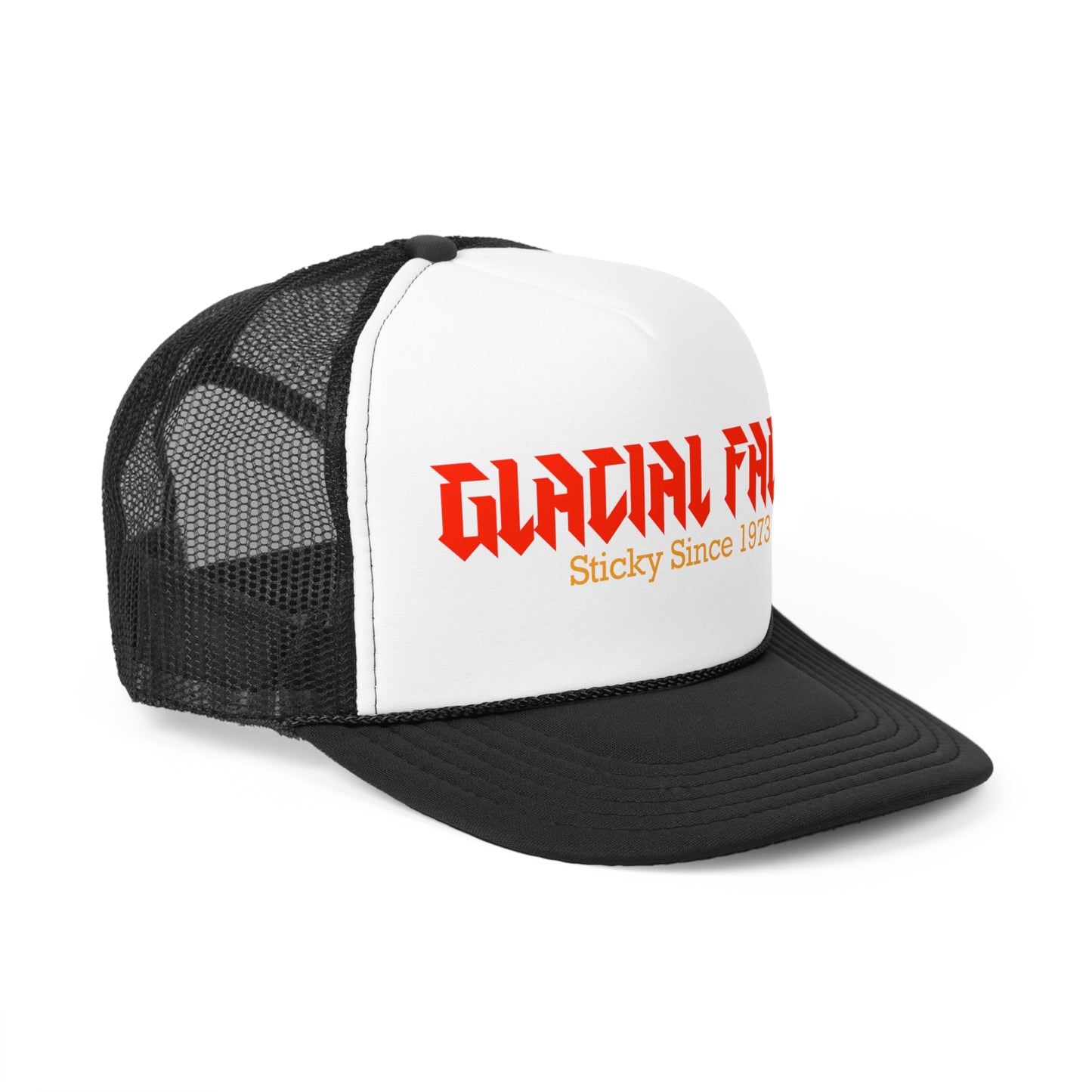 Glacial Faces Trucker Cap - Retro Style Hat for Music Lovers, Perfect for Festivals & Everyday Wear