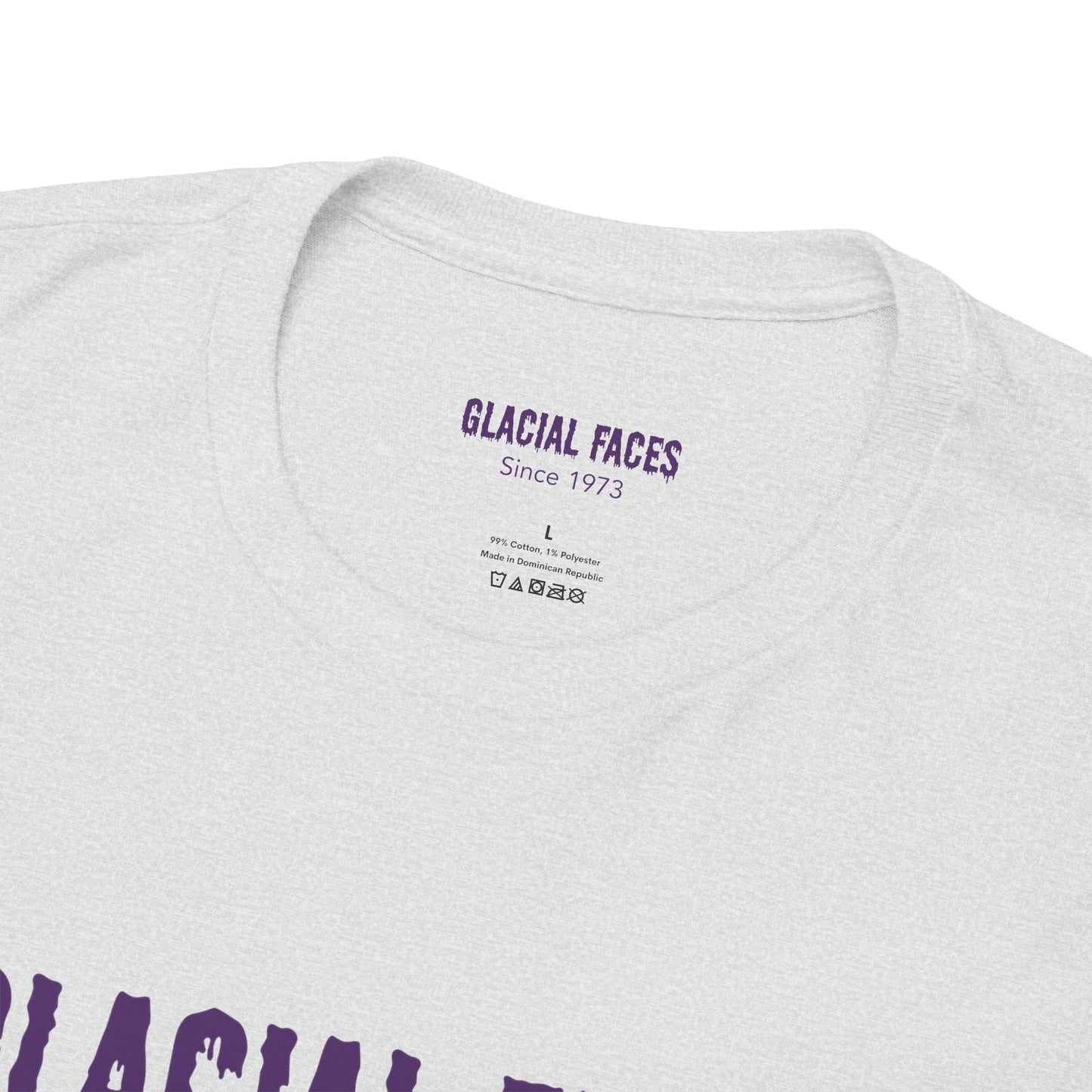 Glacial Faces Unisex Heavy Cotton Tee - Sizzle Tongue