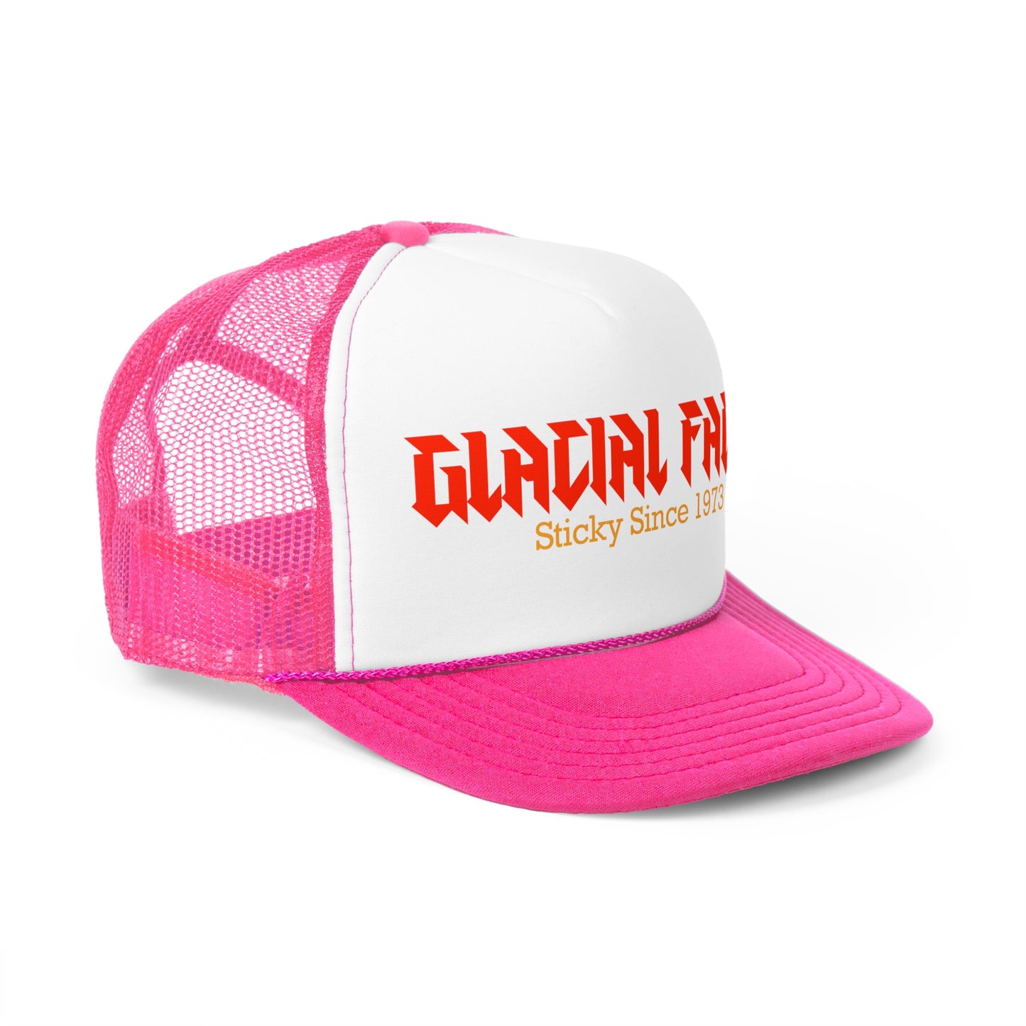 Glacial Faces Trucker Cap - Retro Style Hat for Music Lovers, Perfect for Festivals & Everyday Wear