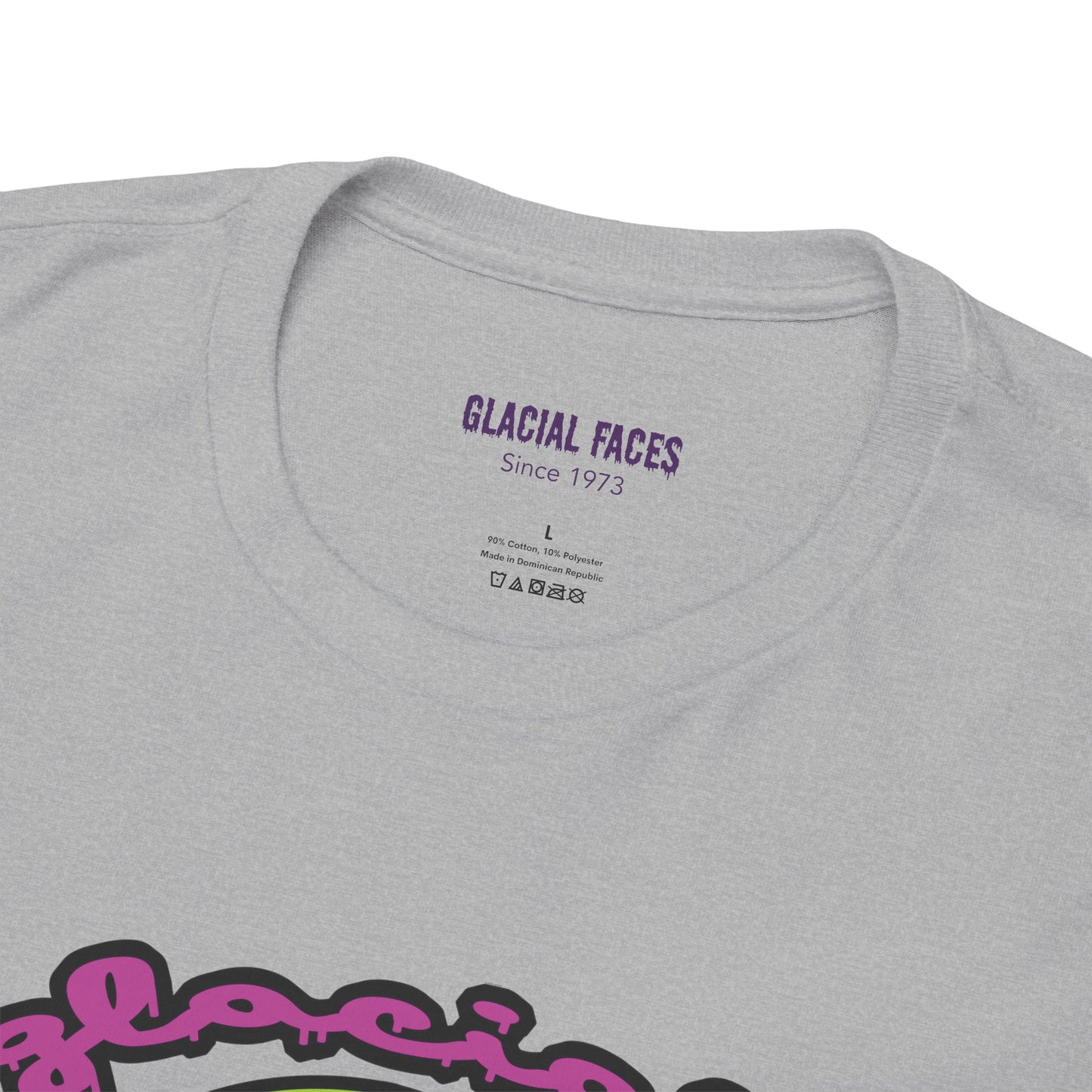 Glacial Faces Unisex Heavy Cotton Tee - Sugar Booger Skull